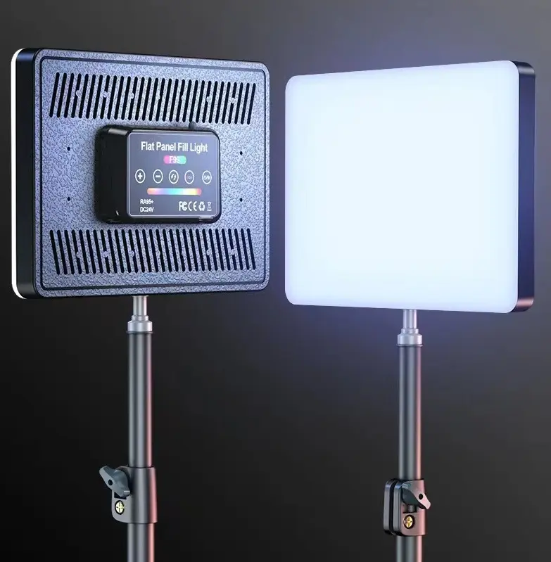 Lampu Saku Kamera Video Rgb Penuh 360 Derajat, Lampu Pengisi Fotografi Perekaman Video Kamera Saku Panel Lampu Video