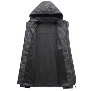 Veste coupe-vent à capuche vintage camouflage pour homme de haute qualité 2025, fermeture éclair, veste de golf d'extérieur - Product Image 5