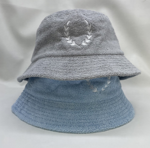 Sombreros de cubo de toalla de felpa de algodón de alta calidad, logotipo personalizado bordado, sombrero de pesca de seda estampado de verano - Product Image 2