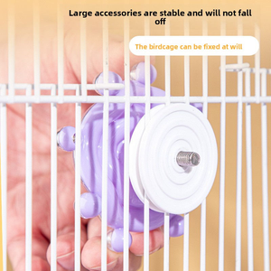Jouets à mâcher pour perroquets Kangdarpet, puzzle rotatif en peau de tigre, soucoupe volante, roue, produits pour oiseaux pour l'auto-divertissement et l'ennui - Product Image 4