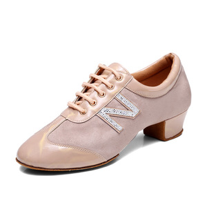 Chaussures de <span class=keywords><strong>danse</strong></span> latine pour femmes à lacets salle de bal rythme de Salsa moderne pratique d'enseignement chaussures de <span class=keywords><strong>danse</strong></span> de Performance professionnelle - Product Image 2