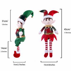 Wholesale Long-Legged <b>Christmas</b> Gnome Plush Red Green Felt Holiday Decor Unisex Festive Faceless Tabletop <b>Decoration</b> - Product Image 4