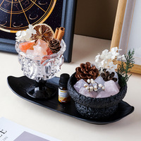 Hoge Kristallen Ruwe Steen Diffuser Aromatherapie Luxe Glazen Verpakking Thuisgebruik Rookvrije Aromatherapie Cadeauset Souvenir Ornament