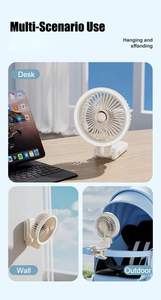 <span class=keywords><strong>พัดลม</strong></span>ขนาดเล็กแบบพับ<span class=keywords><strong>ได้</strong></span>พร้อมไฟ LED ชาร์จไฟได้สำหรับใช้ในบ้านรถเต็นท์กลางแจ้ง RV คลิปมินิแบบสั่นได้ - Product Image 5