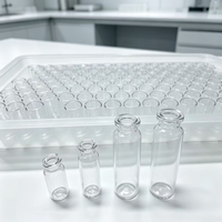 Flacons en verre lyophilisés stériles ISO RTU de 2 ml, 5 ml, 10 ml, 30 ml avec bouchon en caoutchouc et capuchon
