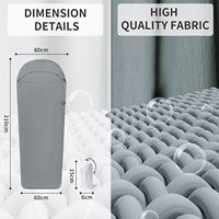 Doublure de sac de couchage ultralégère OEM d'usine, sac de couchage adulte lavable, drap de voyage d'été
