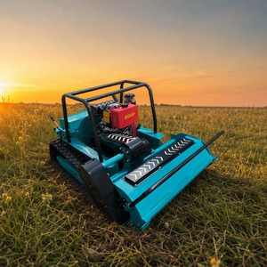 Tondeuse à gazon à fléaux télécommandée à moteur diesel 800/1000/1200 mm, 12/15 CV, tondeuse robot professionnelle pour l'agriculture et la foresterie - Product Image 4