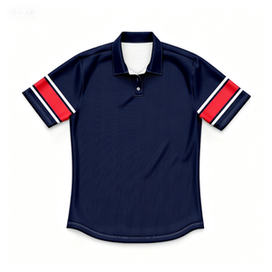 Camiseta de Rugby Personalizada por Sublimación, Polo de la Liga de Rugby, Verde y Rojo a Rayas, Manga Corta, Transpirable, de Poliéster, Jersey de Rugby Australiano para Hombre - Product Image 5