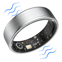 Bague intelligente d'analyse corporelle par IA avec alerte de notification, vibration, comptage des pas et suivi de l'oxygène sanguin – Moniteur de santé