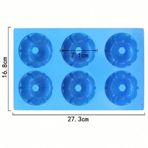 Moule à bougies en silicone écologique personnalisé avec logo, 6 cavités, forme Savarin, pour gâteaux DIY, OEM/ODM - Product Image 2