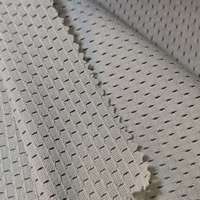 Tissus en maille tricotée polyester 7*1 230GSM pour doublures de vêtements de sport, accessoires et gilets