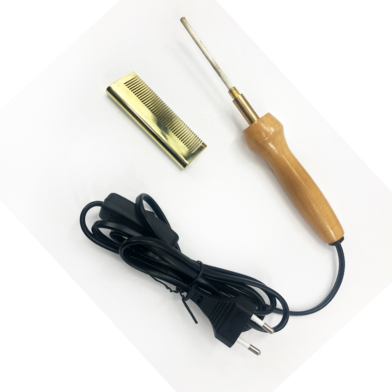 Amazon hot sale professional  wooden paddle high heat temperature hot comb hair straightener brush for curly afro women
