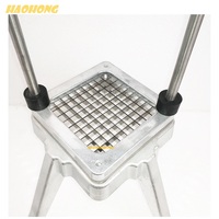 Handmatige aluminium groentehakker/snijder, snijgroottes 1/4", 1/2", 3/8 inch, CE/NSF gecertificeerd, eenvoudige bediening, voor fruit en groenten