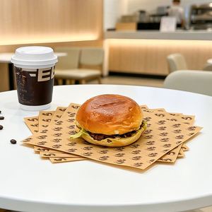 Custom Single-Sided PE Coated Greaseproof Food Grade <b>Biodegradable</b> Eco-Friendly Disposable Kraft <b>Paper</b> for Packaging - Product Image 3