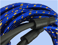Fábrica al por mayor cobre puro 1M-5M Doble escudo coche altavoz 2 RCA a 2 RCA macho enchufe coche Audio Cable