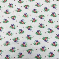 Tissu satiné en polyester à effet soyeux, imprimé numériquement, motif floral et feuilles, écologique, design populaire et tendance, pour filles, directement de l'usine.
