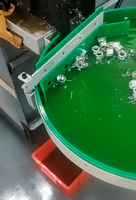 Plateau d'alimentation anti-collision pour tours CNC avec tampon en caoutchouc pour éviter les rayures, plateau tournant de réception de matériaux de 380 mm de diamètre