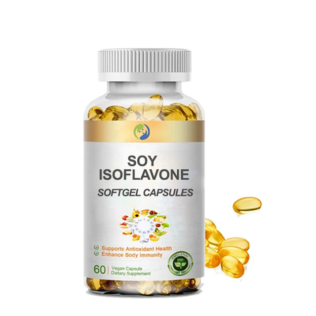 Ausreson Private Label Soy Isoflavones Soft Capsule 1500mg Soy Isoflavone Softgel Capsules