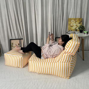 Bord de mer moderne plage pelouse <span class=keywords><strong>piscine</strong></span> extérieure personnalisable double couche étanche pliant paresseux canapé pouf - Product Image 3