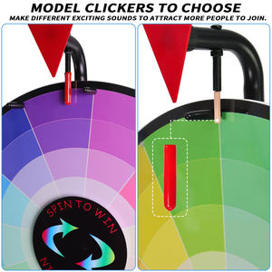 Rueda de <span class=keywords><strong>rifa</strong></span> a la venta Soporte de rueda de premio con 12 ranuras con rueda de premio de borrado en seco de la fortuna para juego de fiesta - Product Image 3