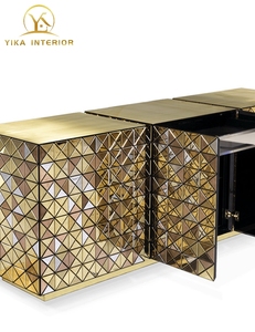 Bồ Đào Nha bocadolobo cao cấp sang trọng hiên Tủ hậu hiện đại ánh sáng sang trọng thiết kế biệt thự rắn gỗ kim loại bên Tủ TV - Product Image 4