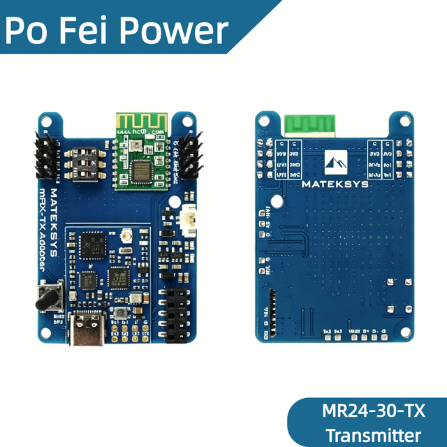 MATEKSYS mLRS 2.4GHz TX Module MR24-30-TX 30dBm 1W Long Range Transmitter for OpenTX/EdgeTX MAVLink Telemetry