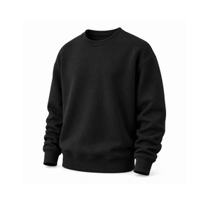 Sudadera Unisex de Cuello Redondo Color Lavanda, Corte Regular, Tejido de Punto, Color Sólido, Casual, Manga Larga, 100% Algodón, Invierno, Lavado - Product Image 3