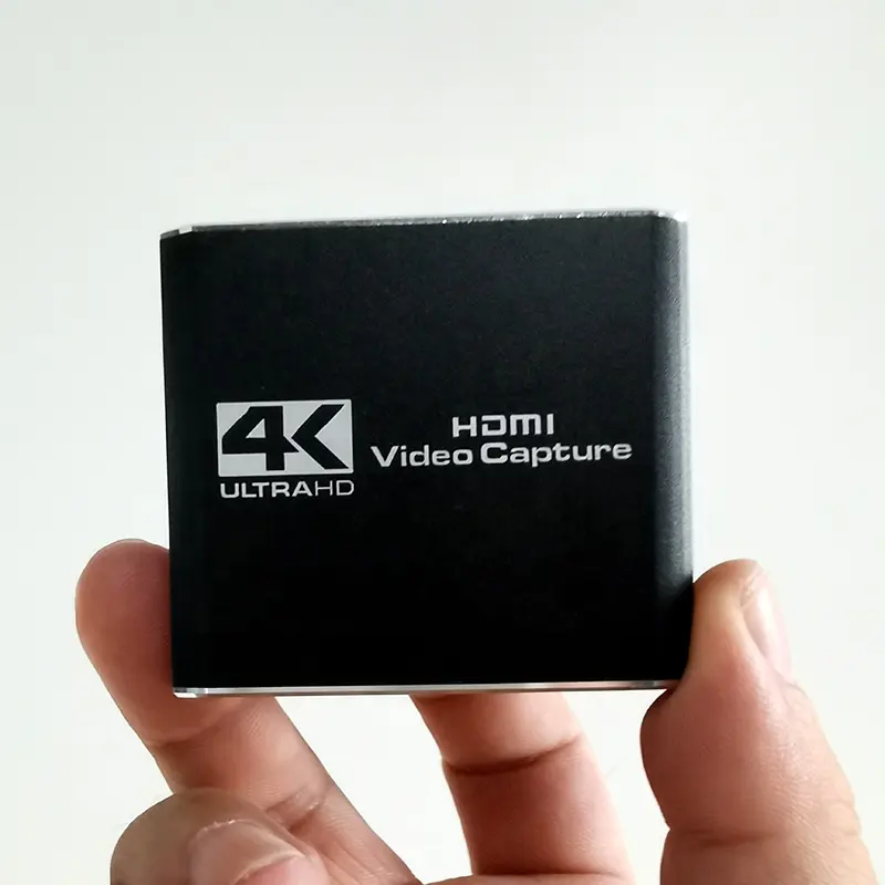 4K HDMI ל-usb 2.0 3.0 לולאה החוצה גרפיקה כרטיס לכידת וידאו הקלטת תיבת <span class=keywords><strong>מחשב</strong></span> משחק לחיות הזרמת וידאו מקליט מיקרופון אודיו החוצה