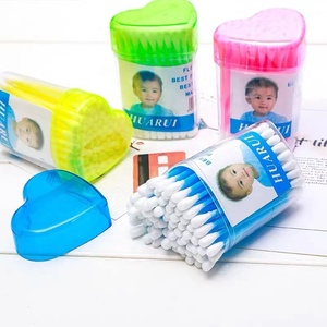 Prêt à expédier, dropshipping, nouveaux produits phares, coffret cadeau, bâtonnets en bambou et en plastique, coton-tiges avec boîte d'emballage personnalisée - Product Image 1