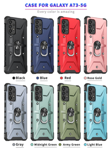 Funda de teléfono 3 en 1 con armadura gruesa de metal, con anillo de succión magnético, para <span class=keywords><strong>Samsung</strong></span> Galaxy A73, <span class=keywords><strong>A53</strong></span>, A33, 2022 - Product Image 6