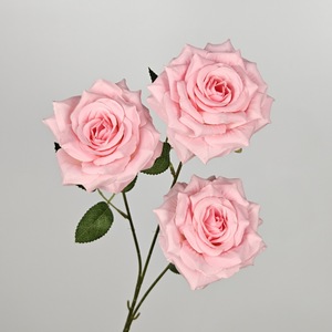 3 Têtes de Roses Artificielles Diamantées pour Mariage, Composition Florale de Salle, Décoration de Chemin, Décoration Intérieure, Moulage par Injection, Vente en Gros - Product Image 4
