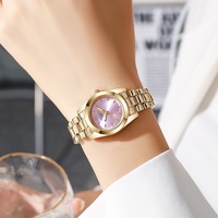 Montre à quartz pour femme avec bracelet en alliage, écologique, 30 mm, cadran minimaliste, petite montre de luxe légère pour le travail et les loisirs, élégante et tendance