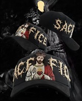Casquettes de baseball brodées Rich Forever en suède à 5 panneaux avec visière incurvée, style vintage, originales, vente en gros