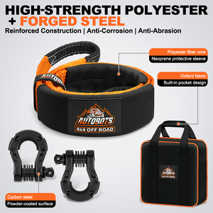 Sangle de <span class=keywords><strong>récupération</strong></span> pour treuil, protection d'arbres, ATV, UTV, 3 pouces, 8 pieds, en polyester, robuste, pour tout-terrain, 4x4, camion, Jeep - Product Image 5