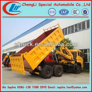 Dongfeng – <span class=keywords><strong>camion</strong></span> à <span class=keywords><strong>benne</strong></span> 6x4 avec <span class=keywords><strong>grue</strong></span>, <span class=keywords><strong>camion</strong></span> à <span class=keywords><strong>benne</strong></span> monté, <span class=keywords><strong>grue</strong></span> à flèche télescopique - Product Image 2