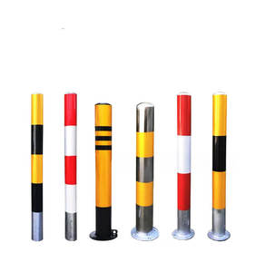 Barriera di traffico pesante flessibile delineatore molla Post anello di plastica tubo di gomma Base strada cono dissuasore parcheggio carreggiata - Product Image 5