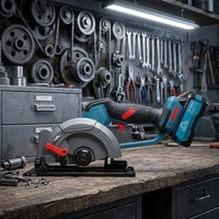 Scie circulaire sans fil MAXTON MT8150 20V avec lame de 150 mm pour la découpe industrielle et le bricolage de carreaux/briques
