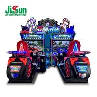 Simulador de Carreras Metálico para Dos Jugadores, Experiencia Realista, Cabina Simulada, Juego de Arcade Operado con Monedas, Movimiento, Inglés, 1 Año de Garantía