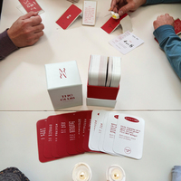 Jeu de cartes personnalisé pour adultes, boîte et cartes personnalisables, cadeau promotionnel pour soirée boisson amusante