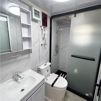 Casa Contenedor Modular Prefabricada de Lujo Personalizada de 20 pies/40 pies con Cocina y Baño, Casa Contenedor Expandible