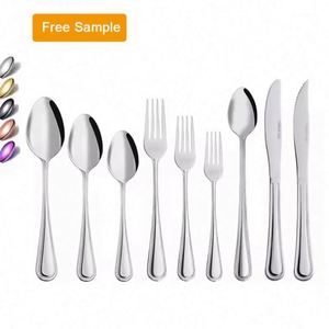 Wholesale Customized logo 9 Pcs Hotel <b>Restaurant</b> Silverware Knife Fork Spoon <b>Set</b> Metal Flatware <b>Set</b> Stainless Steel Cutlery <b>Set</b> - Product Image 1