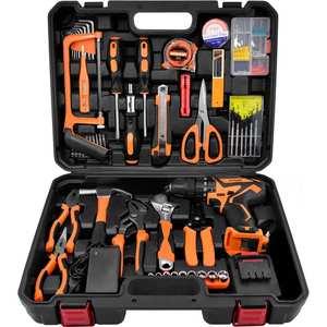 <span class=keywords><strong>Kit</strong></span> d'outils électriques sans fil multifonction 21V au lithium, directement de l'usine, pour bricolage et travaux domestiques, avec perceuse - Product Image 1