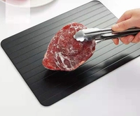 Plaque en alliage d'aluminium pour décongélation rapide de viande et de steak surgelés, antiadhésive, écologique, compatible lave-vaisselle