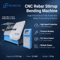 Máquina Automática de Doblado de Estribos de Alta Precisión, Accionada por Servomotor, Dobladora de Varillas CNC con Sistema de Alimentación de Alambre Doble