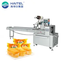Mesin pembungkus kemasan tipe bantal makanan ringan kecil Industri SUS Promosi otomatis untuk dijual