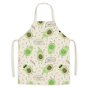 Tablier de cuisine unisexe léger en polyester effet lin, sans manches, avec motif fruits, réutilisable, idéal pour l'été et les tâches domestiques - Product Image 5