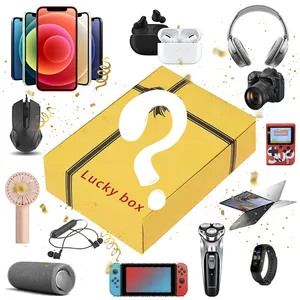 Special Men Gift set High Quality Mystery Box Electronics Gifts may have Smart watch Magnetic power bank Electric fascia car