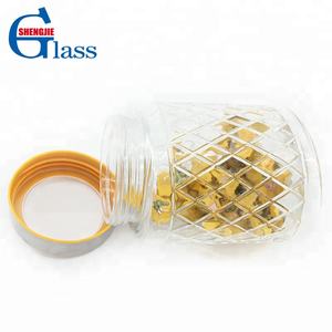 Pot de cuisine en verre pour mariage, 1 pièce, de forme ovale transparent, bouteilles hermtique, grand verre de stockage avec couvercle à vis pour le thé et les bonbons - Product Image 6