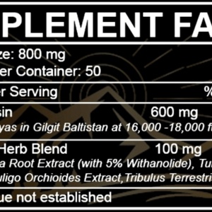Résine de Shilajit de qualité alimentaire 800 mg, acide fulvique 85+ et complexe de 85+ oligo-éléments pour l'énergie, la force et l'immunité des adultes – Complément alimentaire - Product Image 2