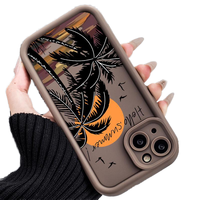 Coques de téléphone portable personnalisées en TPU imprimées en 3D de luxe, résistantes aux chocs, transparentes, multicolores pour 16 15 14 Pro